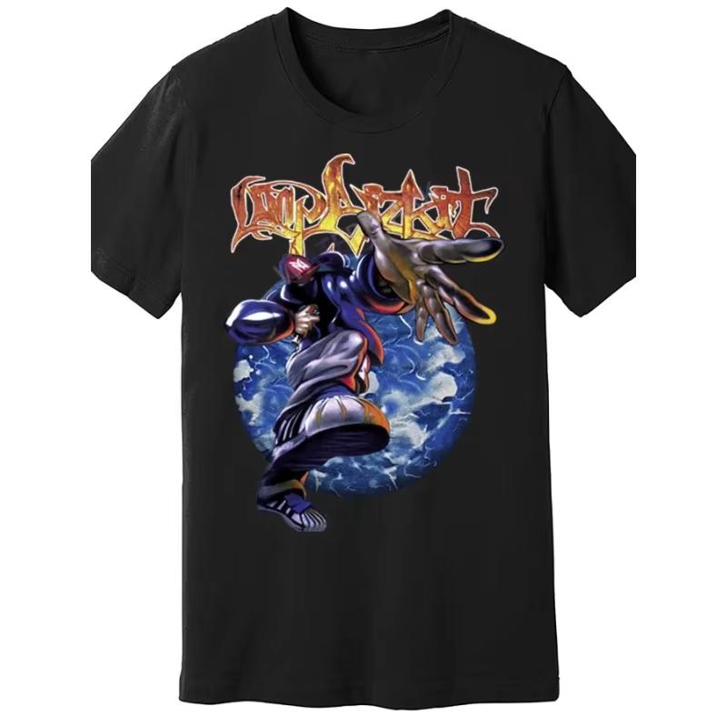 2025 Vintage Limp Bizkit Significant Other Tour Pattern Men Slim Short Sleeve TShirt  Black Band Men TShirt Print S