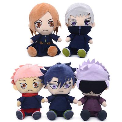 20cm Anime JJK Figuren Gojo en Geto Suguru Pluche Pop Itadori Yuji Inumaki Toge pluche beestjes schattig Kussen Speelgoed Huis Sofa decor Cadeau