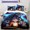 3pcs Puss In Boots Bedding Set Duvet Cover Closure Includes 1 Duvet Cover & 2 Pillowcases, Soft and Comfortable for All Seasons.