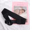 Leather Corset Belt Solid Color Wide Waist Corset Elegant Elastic Cummerbunds  Girl