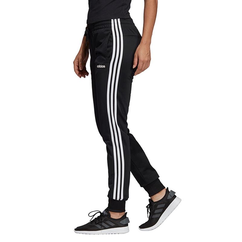 adidas Essentials 3-Stripes Fleece Joggers Women Bottoms Black DP2382