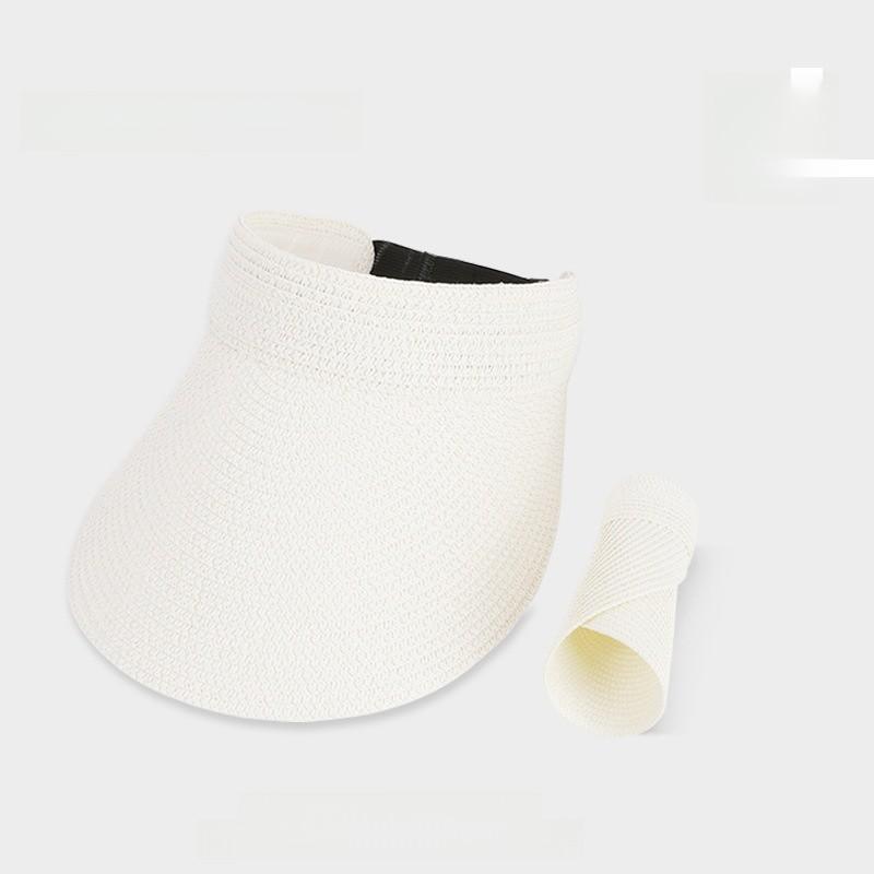 Summer Outdoor Sun Hat With Wide Brim For Women Casual Breathable Straw Hat For Sun Protection