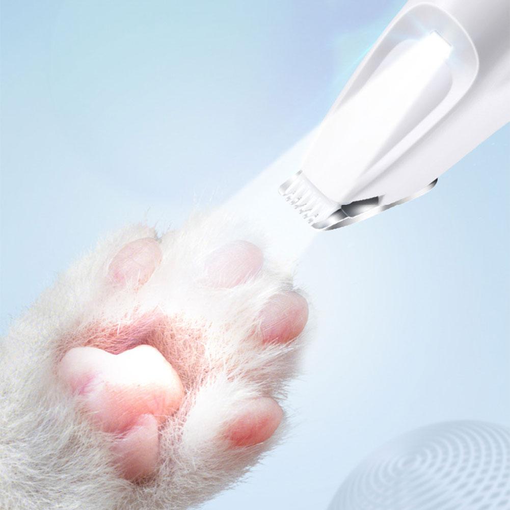 

Cat Paw Trimmer Pet Grooming Shaver USB Rechargeable Hair Trimmer with Light Cat Trimmer LED Display for Pet s Hair Around Paws 6.38x1.18x1.1inch