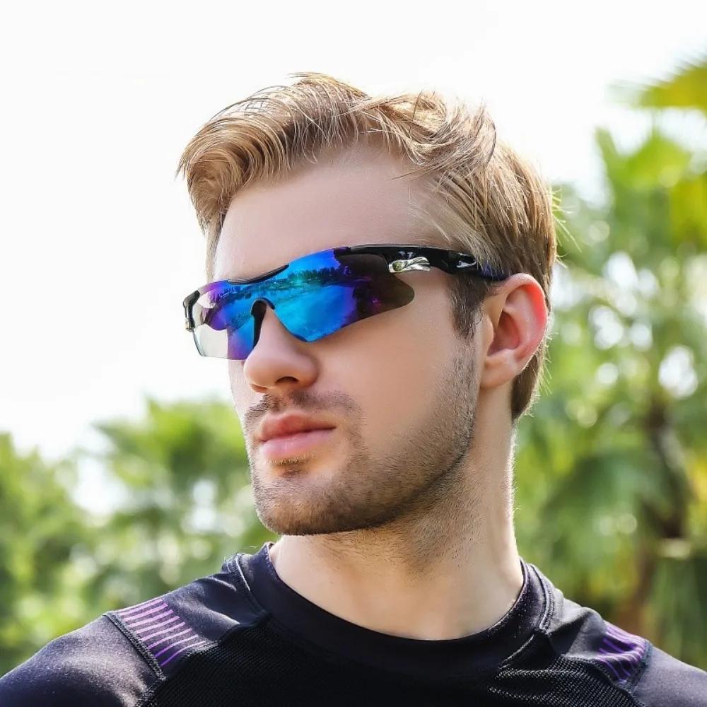 1Pcs Fashion Sports Men Sunglasses Road Bicycle Glasses Mountain Cycling Riding Protection Goggles Eyewear Mtb Bike Sun Glasses