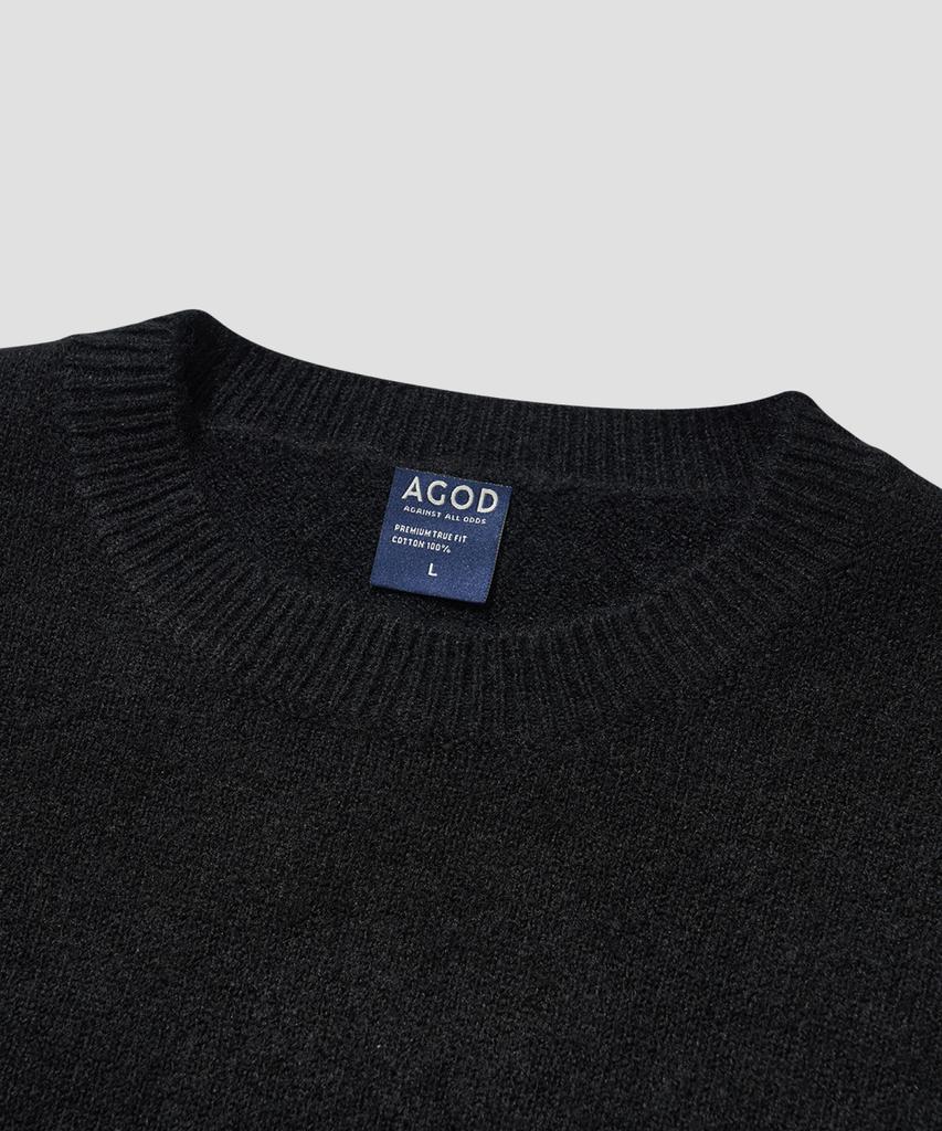 AGOD Signature Daily Crewneck Knit [Black]