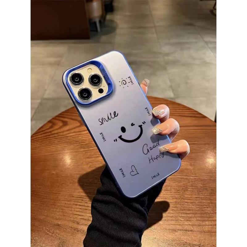 The New Fashionable Smiley Face Is Suitable for Iphone16 Mobile Phone Case Apple 15promax/14 Anti-drop 13pro12 Trend