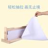 Wooden Paper Roll Dispenser Art with Paper Roll Craft Paper Roll Holder Tabletop Easel for Kids Suitable for Drawing