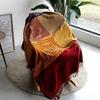 All-Season Chenille Nepali Ethnic Sofa Throw Blanket Shawl Tapestry