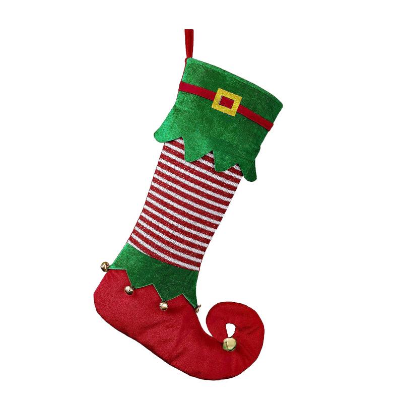 2026 New Christmas Elf Sock Stocking Gift Bag
