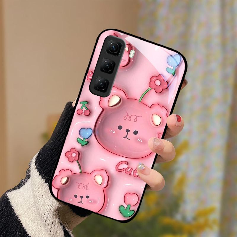 For Infinix Hot 60 Pro Plus 60i Case Tempered Glass Phone Cover Lens Protection Protection Case For Infinix Hot60 Pro 60Pro Capa