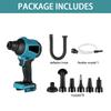1000W 40000RPM Multifunction Cordless Air Dust Blower Collector Inflator and Deflator with 5Nozzles For Battery