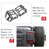 SHINEKA Lampe Hauben Für Jeep Wrangler JL Auto Schwanz Licht Dekorative Rücklicht Abdeckung Schutz Aufkleber Für Jeep Wrangler JL