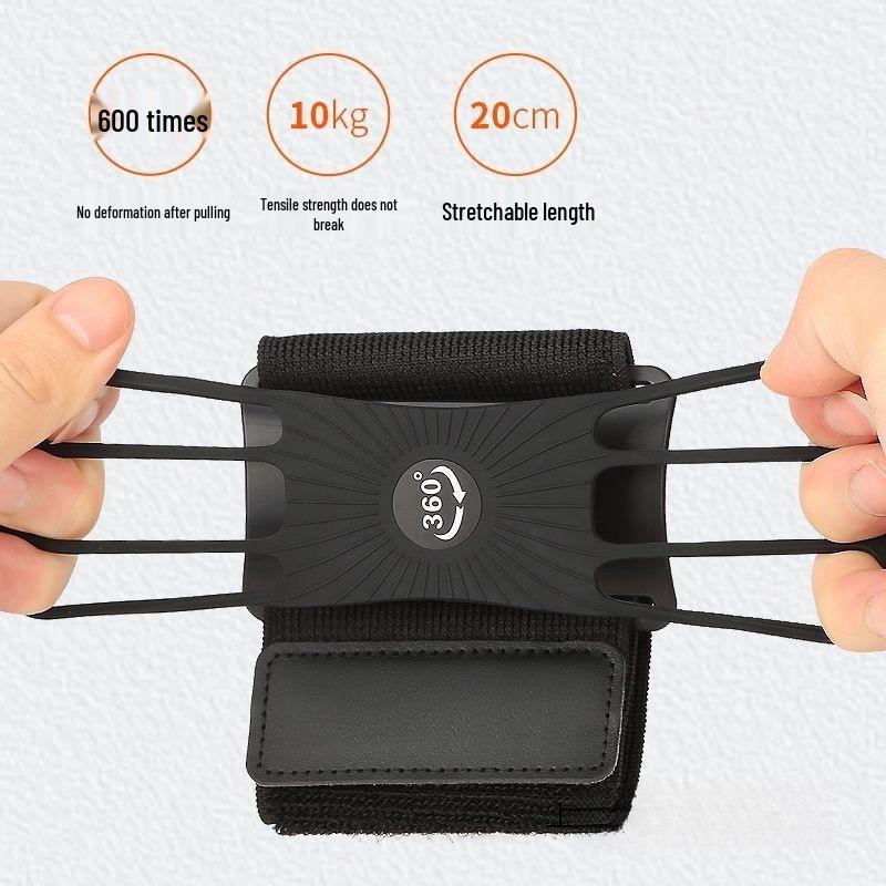 Detachable Rotating Phone Armband for Ride-Hailing & Food Delivery