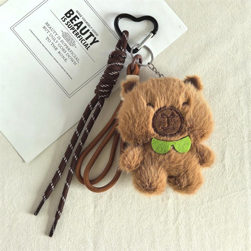 PP Cotton Capybara Plush Doll Pendant Soft Kapybara Key Chain  Children Girl