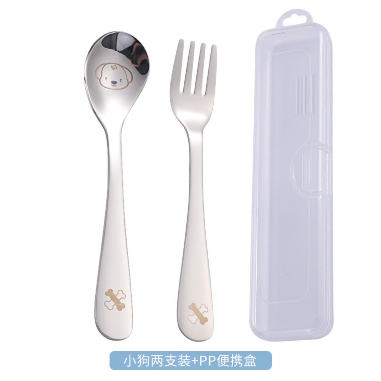 

Baby Silicone Spoon With Storage Box Baby Feeding Training Spoon One Size