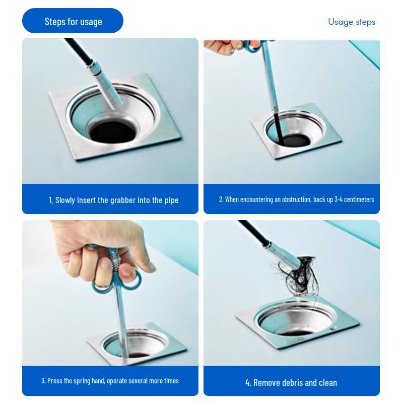KUMBAZZ Manual Drain & Sewer Clearing Tools