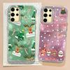 Merry Christmas Elk Tree Girls Women Phone Case for Samsung Galaxy S25 Edge S24 S23 S22 S21 S20 FE Plus Ultra Back Shell Cover