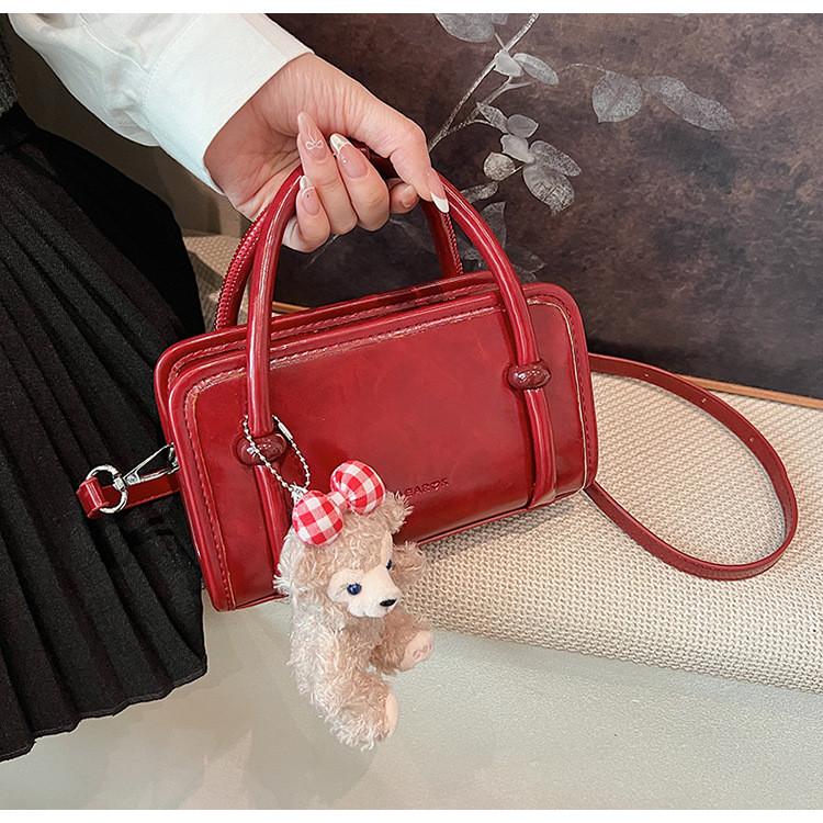 IELGY Autumn Winter Fashion Retro Small Square Bag All-Match Crossbody