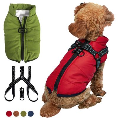 Pets Harness Vest Clothes Winter Pet Clothes For Small Dogs Puppy Clothing Waterproof Dog Jacket Chihuahua French Bulldog Coat