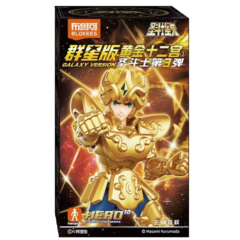 Blokees Gold Saint Action Figure Galaxy Version 02 Libra Dohko Sagittarius Saint Seiya Assembling Toys Children Birthday Gift