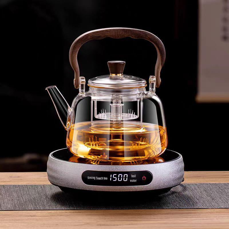 2026 Electric Ceramic Tea Set: High-Temperature Resistant Glass Kettle & Household Teapot for Brewing