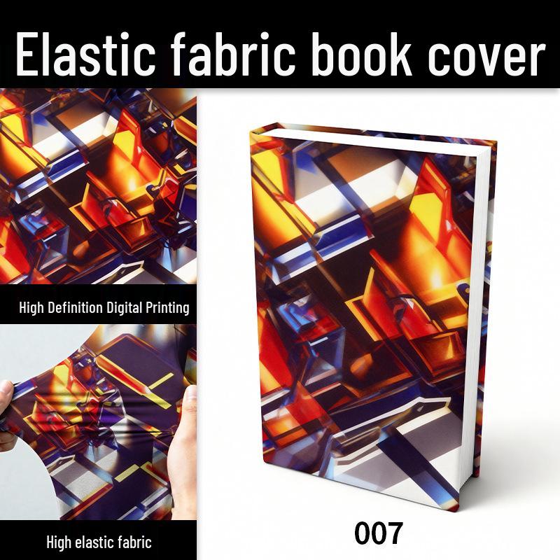 

Multi-Size Starry Sky Fabric Book Cover - Elastic, Dirt & Wear-Resistant Small Cover [18x24CM]