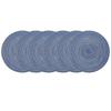 Placemats Set of 6, Washable Round Woven Place Mats for Kitchen Table 15 inch Table Mats