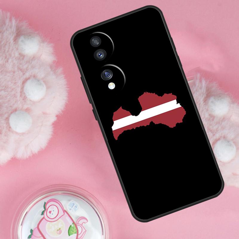 Latvia Flag Case For Honor Magic 7 5 6 Lite Pro Honor 200 Pro 50 70 90 X9b X9a X8b X8a X8 X9 X9c Cover