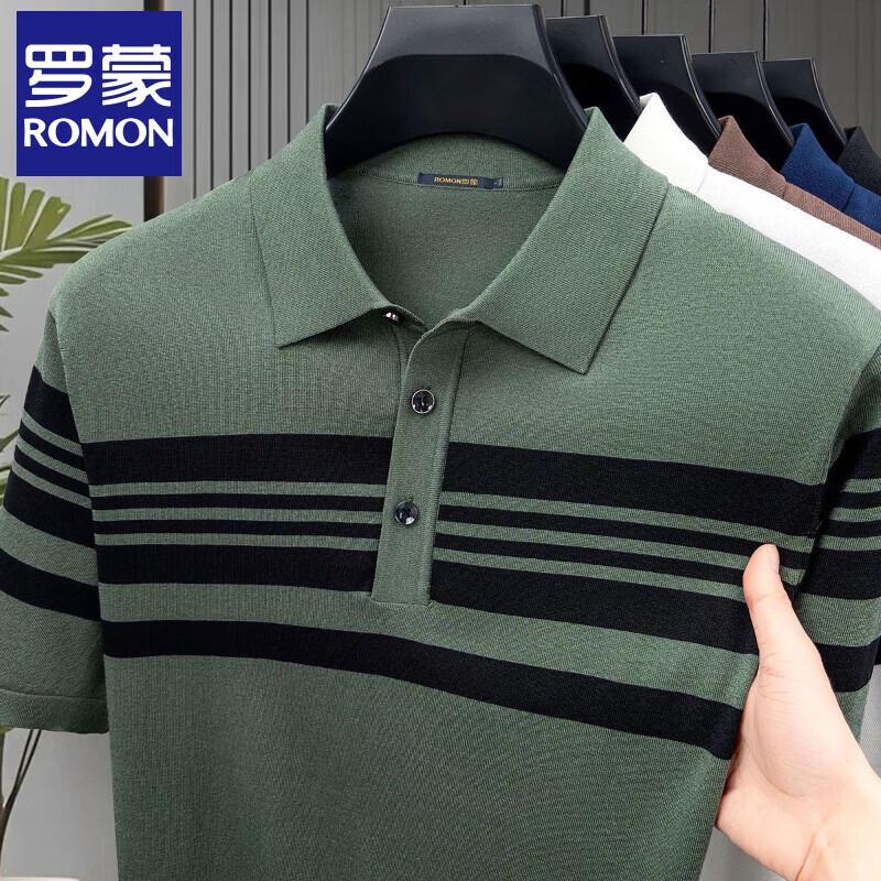 

Luomeng Men s Silk Blend Business Casual Polo Shirt 3XL