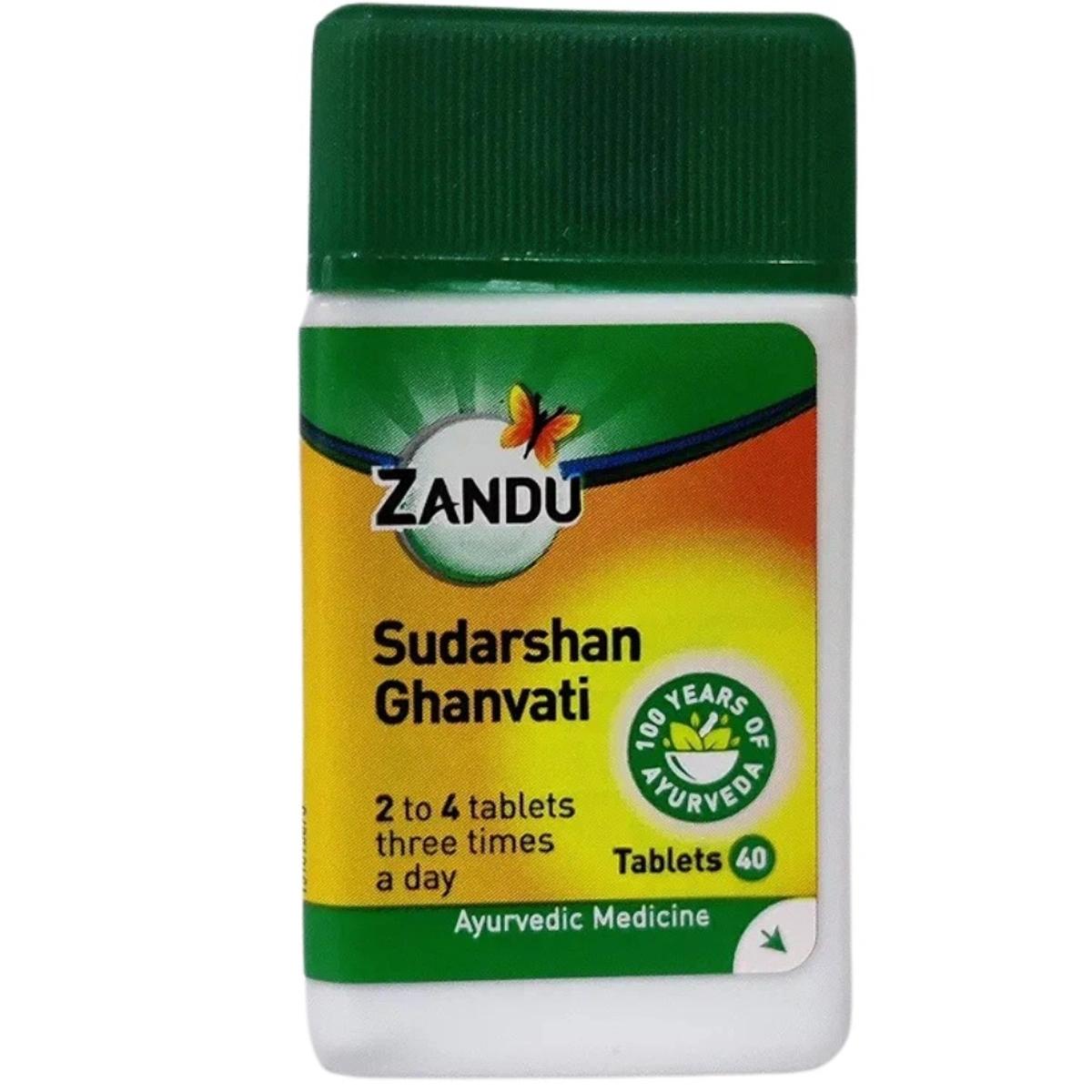 

Zandu Sudarshan Ghanvati Pack of 6 X 40 Tablets Ayurvedic Herbal Supplement for Immunity Support