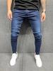 Classic European & American Men's Black Stretch Skinny Jeans