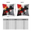 Drip Style 5 Color Abstract Pillowcase Polyester Linen Velvet Pattern Zip Decorative Throw Pillow Case Bed Cushion Cover