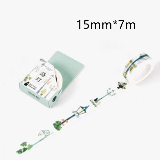 Beautiful Wash Tape Flower Plant Japanese Masking Adhesive Tape Decors Scrap Booking Sticker Label