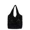 Borsa Tote Elegante con Paillettes di Grande Capacità per Donna Perfetta per il Pendolarismo Quotidiano