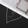 Trendy V-Shaped Snake Bone Clavicle Necklace - Versatile and Creative Design