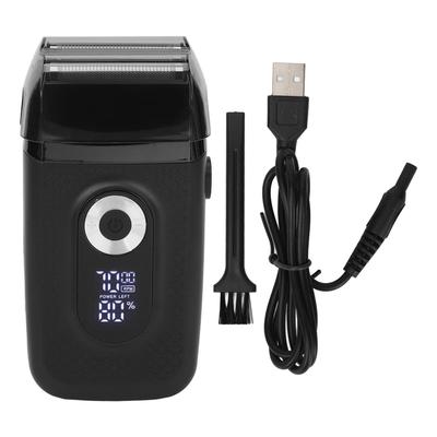 Electric Beard Trimmer LED Adjustable 3 Gears Detachable Blade Rechargeable Reciprocating USB