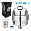 High-Performance Shower Head Filter Set for Chlorine Removal - Fits 10-36 Layers, 36 Levels