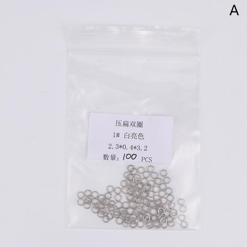 

Заводные кольца для рыбалки 100 шт. из нержавеющей стали Кольца для приманок Морские концевые оснастки Заводные кольца Рыболовные соединители Застежки