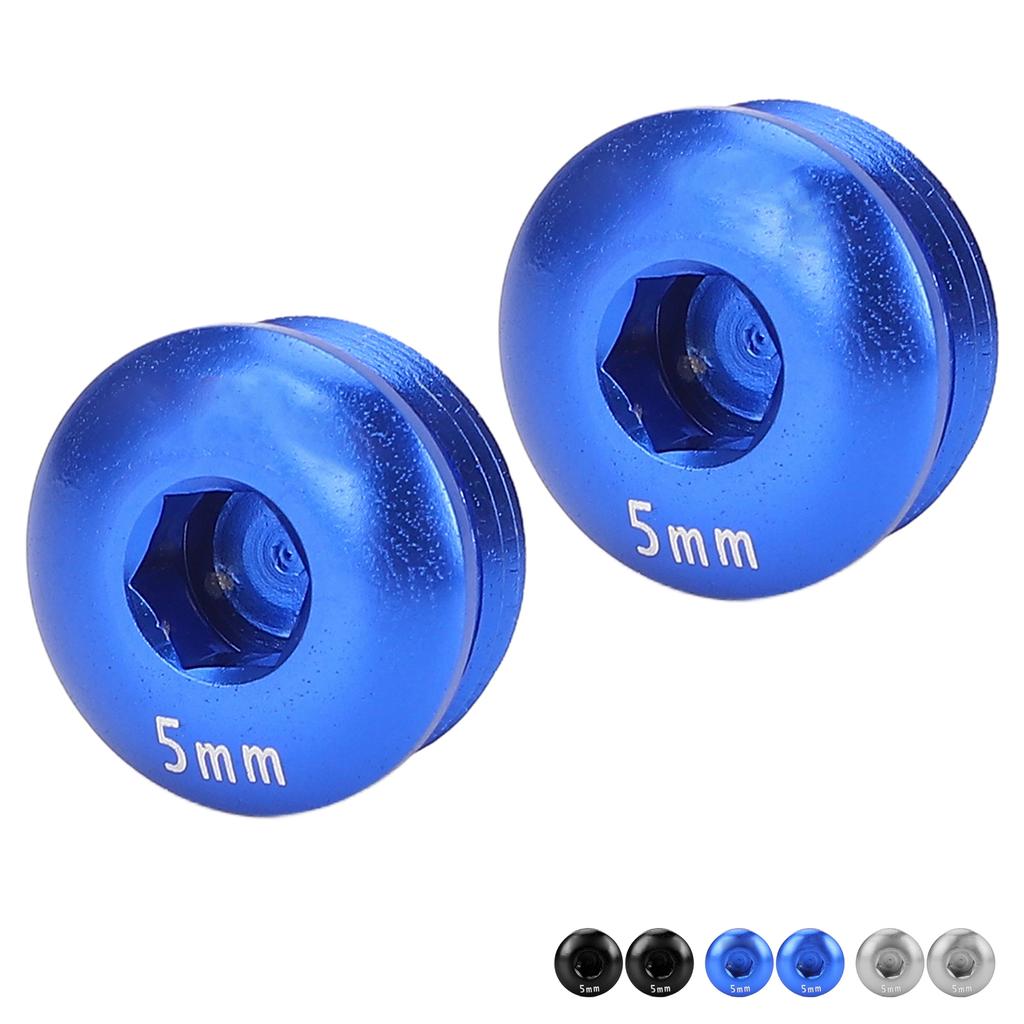 Cycle Pedal Screw Cap Aluminum Alloy M14 Thread 5MM Pedal Screw Cover for Mountain Cycle