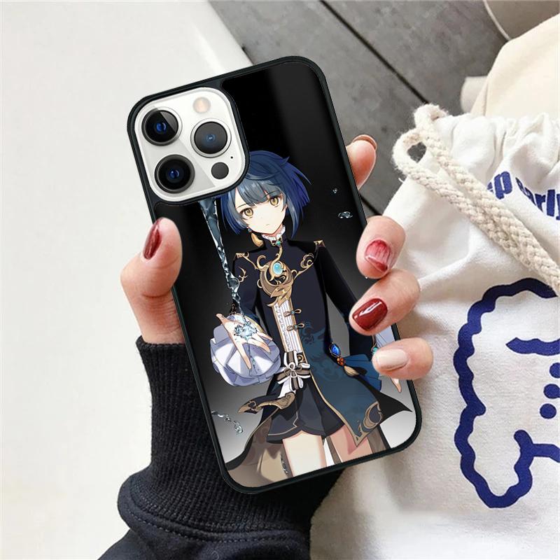 Genshin Impact Xingqiu Phone Case For iPhone 17 Air 15 16 Cover  11 13 14 Pro Max 12 Plus Max Fundas