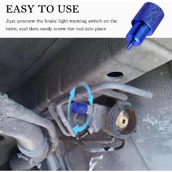 Adjustable Proportioning Valve Bleeder Tool,Aluminum Brake Proportioning Valve Bleeder Tool of Brake Bleeder,Drum Brake Tool Car Accessories