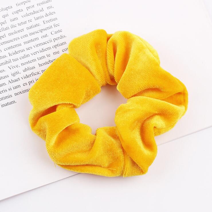 Elegant Velvet Hair Ring Scrunchie Women Girls Elastic Hair Rubber Bands Gum Accessories Tie Hair Rope Ponytail Holder Headdress