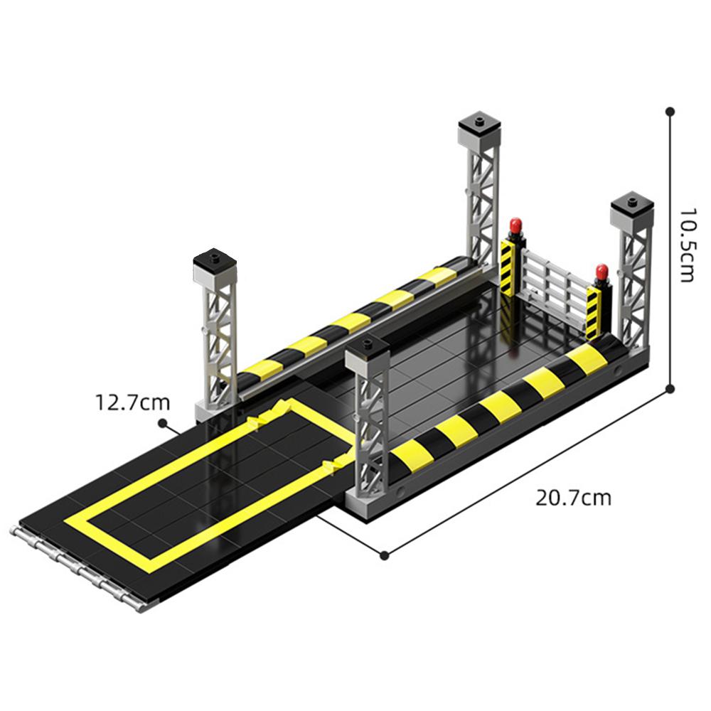 City Speed Sports Cars Garage Building Blocks MOCSupercar Racing Garage Display Stand Building Blocks Bricks Model Toys For Kids