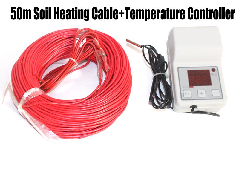 Greenhouse Plant Aquarium Heating Cable +Temp