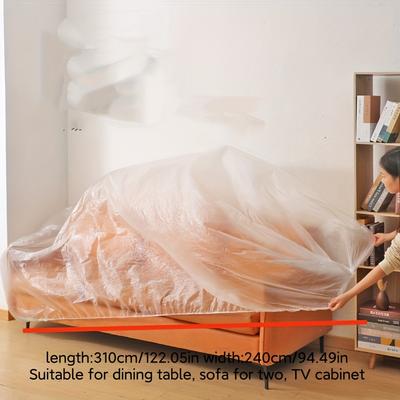 Elastic Dust Covers Measuring 122 Inches by 94 Inches, Ideal for Protecting Sofas, Air Conditioners, Refrigerators, And Suitable for Both Indo