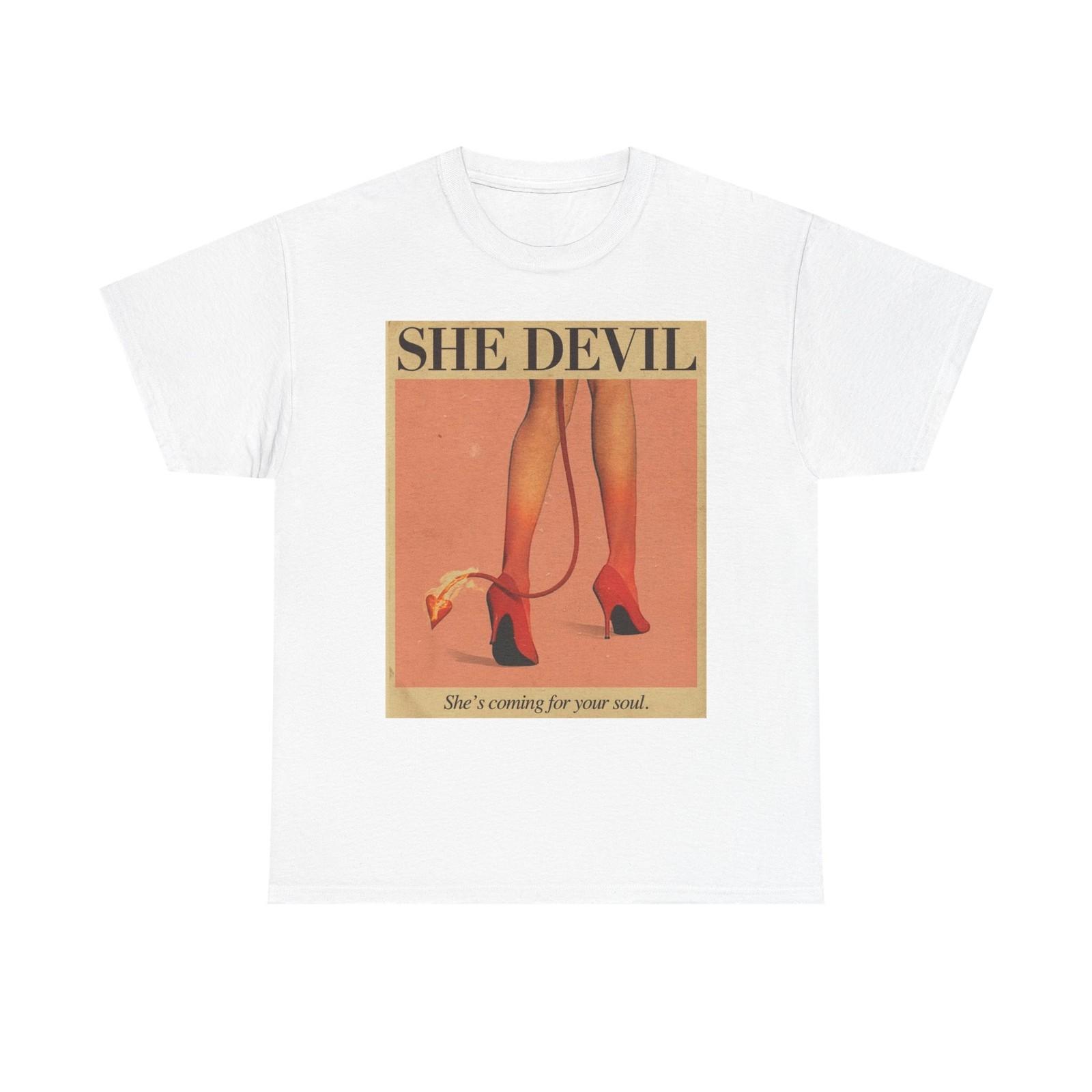 She Devil Funny Graphic T Shirt Cotton Tee BRAND NEW L