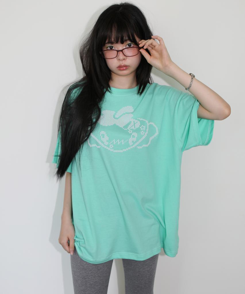 NOFFICIALNOFFICE Lucky Berry Oversized Tee Mint