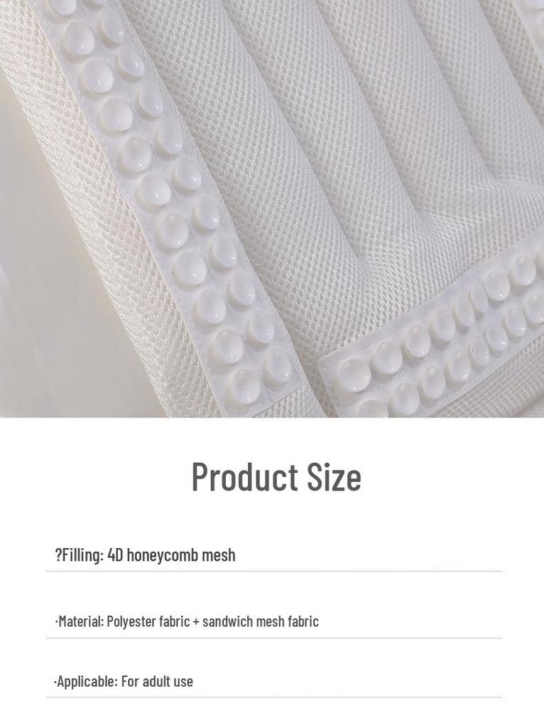 4D Mesh Breathable Washable Adult Bathtub Cushion Mat