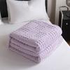 Reversible Waffle Jacquard Blanket - Multi-functional, Can Be Used As a Throw or Cover, Thick Plush,