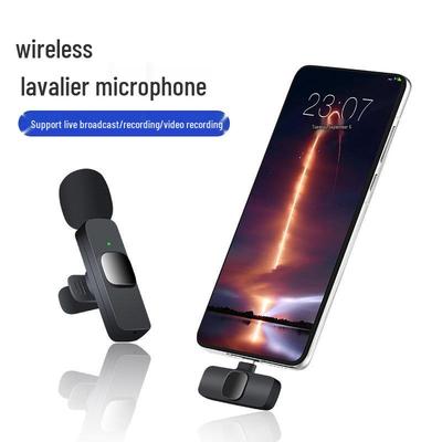 Bezdrátový klopový mikrofon K8K9 pro živé streamování, vlogy a inteligentní redukci šumu